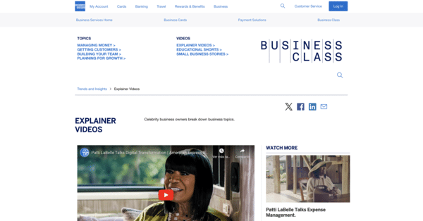 Ejemplos marketing digital American Express